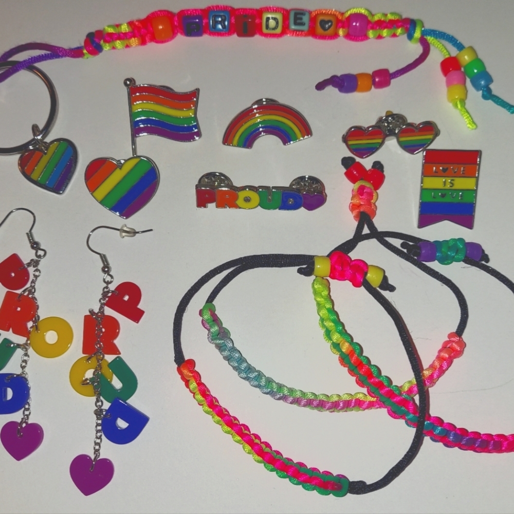 Pride Assorted Jewelry, Keychain and Bracelets